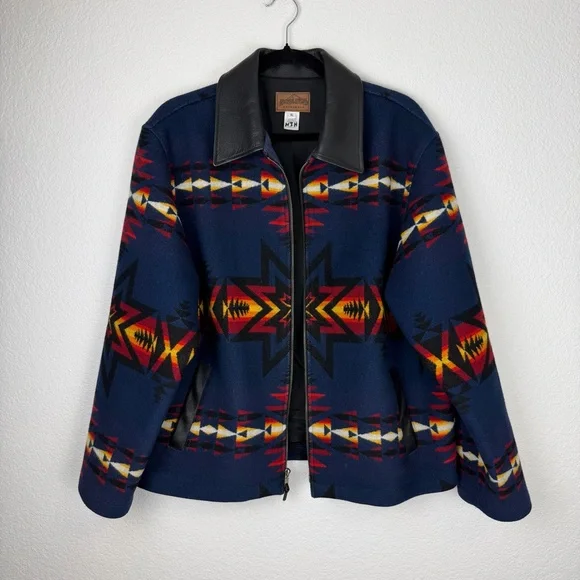 Pendleton Vintage Wool Southwestern Printed Jacket XL - Picture 2 of 12